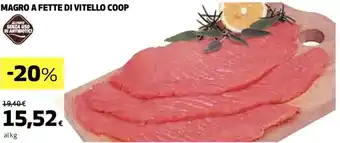 Coop MAGRO A FETTE DI VITELLO COOP offerta