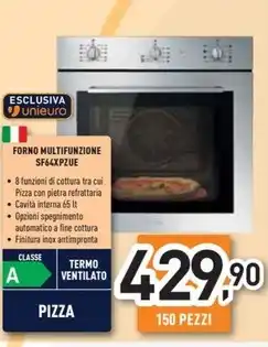 Unieuro Smeg - sf64xpzue forno forno elettrico 65 l acciaio inossidabile a offerta