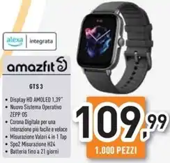 Unieuro Amazfit - gts 3 offerta