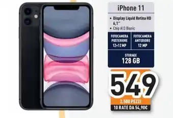 Unieuro Apple - iphone 11 128gb-nero offerta