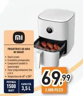 Unieuro Xiaomi - friggitrice ad aria mi smart offerta