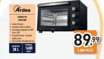 Unieuro Ardes - fornetto ar6238b offerta