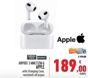 Conad Superstore Apple airpods 3 mme73zm/a offerta