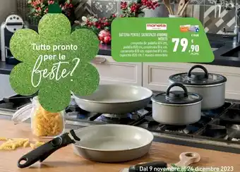 Moneta batteria pentole salvaspazio armonia