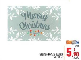 Conad Superstore Tappetino fantasia natalizia offerta