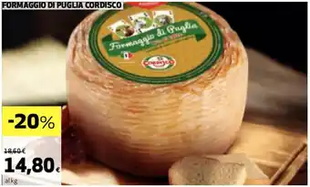 Coop FORMAGGIO DI PUGLIA CORDISCO | offerta