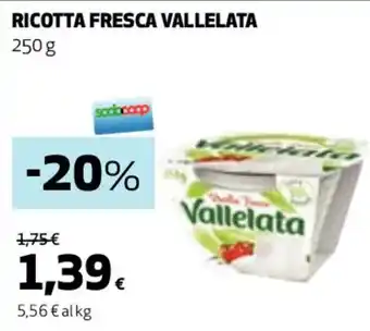 Coop RICOTTA FRESCA VALLELATA 250 g offerta
