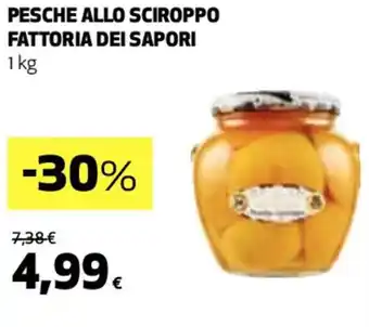 Coop PESCHE ALLO SCIROPPO FATTORIA DEI SAPORI 1 kg offerta