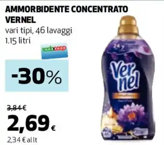 Coop AMMORBIDENTE CONCENTRATO VERNEL vari tipi, 46 lavaggi 1,15 litri offerta