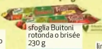 Coop sfoglia Buitoni rotonda o brisée 230 g offerta