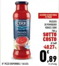 Conad Passata di pomodoro offerta