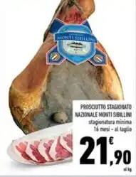 Conad Prosciutto crudo offerta