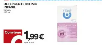 Coop Infasil detergente intimo offerta