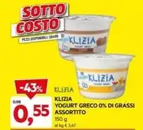 Klizia - yogurt greco 0% di grassi
