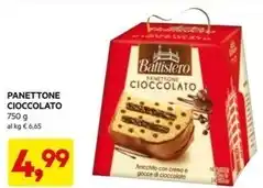 DPiù Battistero - panettone cioccolato offerta
