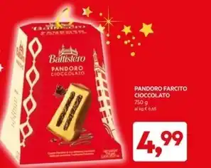 DPiù Battistero - pandoro farcito cioccolato offerta