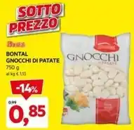 DPiù Bontal - gnocchi di patate offerta