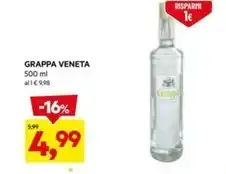 DPiù Grappa veneta offerta
