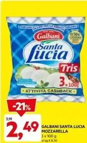 DPiù Galbani - santa lucia mozzarella offerta