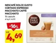 DPiù Nescafé - dolce gusto cortado espresso macchiato caffè macchiato offerta