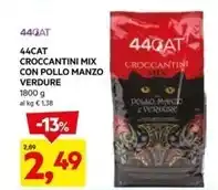 DPiù 44cat - croccantini mix con pollo manzo verdure offerta