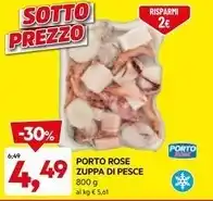 DPiù Porto rose - zuppa di pesce offerta