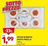 DPiù Occhi di bue di pasta frolla offerta