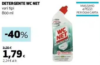 Coop DETERGENTE WC NET vari tipi 800 ml offerta