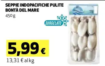 Coop SEPPIE INDOPACIFICHE PULITE BONTÀ DEL MARE 450 g offerta