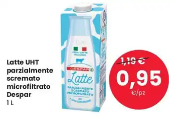 Latte UHT parzialmente scremato microfiltrato Despar 1 L