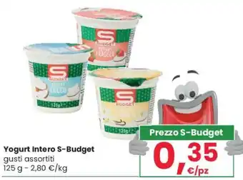 Eurospar Yogurt Intero S-Budget gusti assortiti 125 g offerta