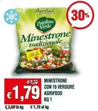 MINESTRONE CON 15 VERDURE AGRIFOOD KG 1