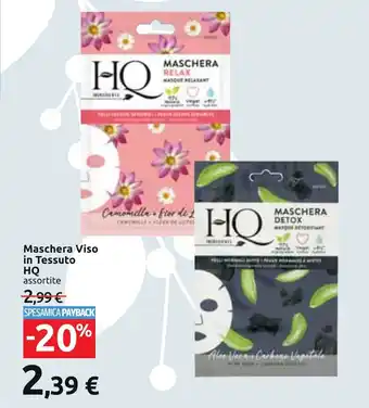 Carrefour Maschera Viso in Tessuto HQ assortite offerta