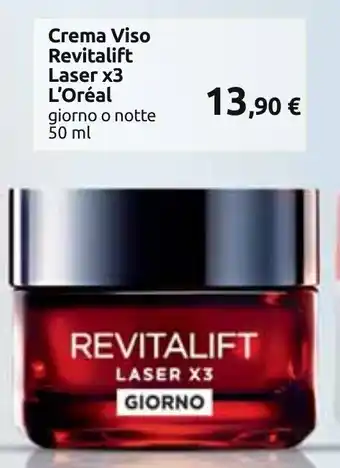 Crema Viso Revitalift Laser x3 L'Oréal giorno o notte 50 ml