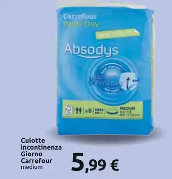 Carrefour Culotte incontinenza Giorno Carrefour medium offerta