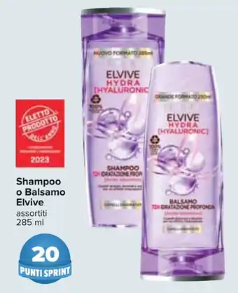 Carrefour Shampoo o Balsamo Elvive assortiti 285 ml offerta