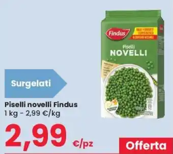 Eurospar Piselli novelli Findus 1 kg offerta