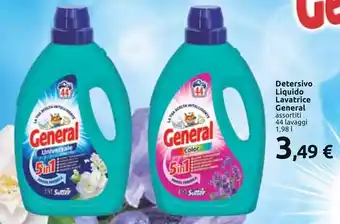 Carrefour Detersivo Liquido Lavatrice General assortiti 44 lavaggi 1,98 l offerta