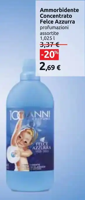 Carrefour Ammorbidente Concentrato Felce Azzurra profumazioni assortite 1,025 l offerta