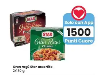 Eurospar Gran ragù Star assortito 2x180 g offerta
