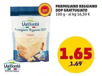 PENNY ValBontà PARMIGIANO REGGIANO DOP GRATTUGIATO 100 g offerta
