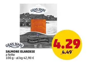 PENNY GRAN MARE SALMONE ISLANDESE a fette 100 g offerta