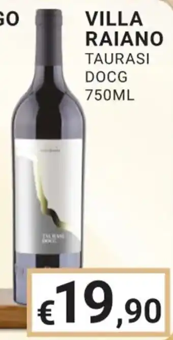 VILLA RAIANO TAURASI DOCG 750ML
