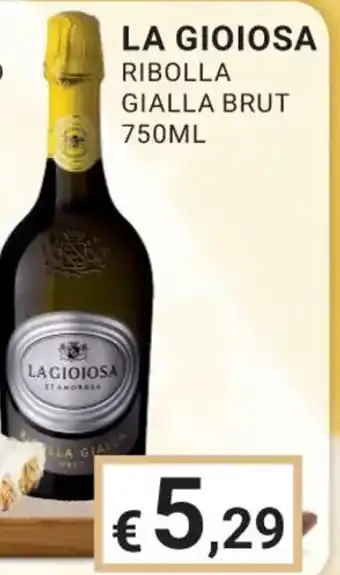 Eté LA GIOIOSA RIBOLLA GIALLA BRUT 750ML offerta