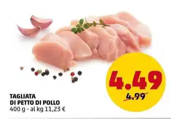TAGLIATA DI PETTO DI POLLO 400 g