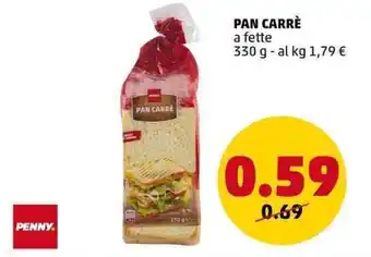 PENNY PENNY PAN CARRÈ a fette 330 g offerta