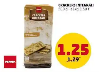 PENNY PENNY CRACKERS INTEGRALI 500 g offerta