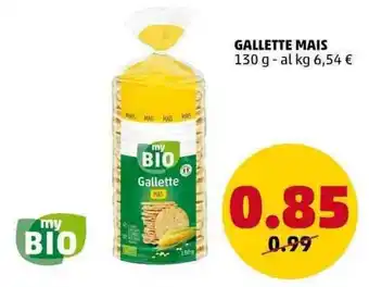 PENNY my BIO GALLETTE MAIS 130 g offerta