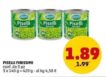 PENNY PISELLI FINISSIMI conf. da 3 pz 3 x 140 g offerta