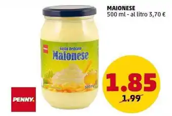 PENNY PENNY MAIONESE 500 ml offerta